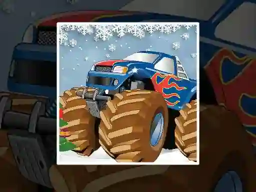 Játék Winter Monster Truck Puzzles online