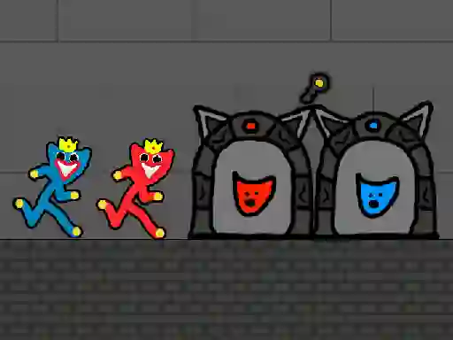 Játék Red and Blue Stickman Huggy 2 online