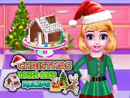 Játék Christmas House Cake Recipe online