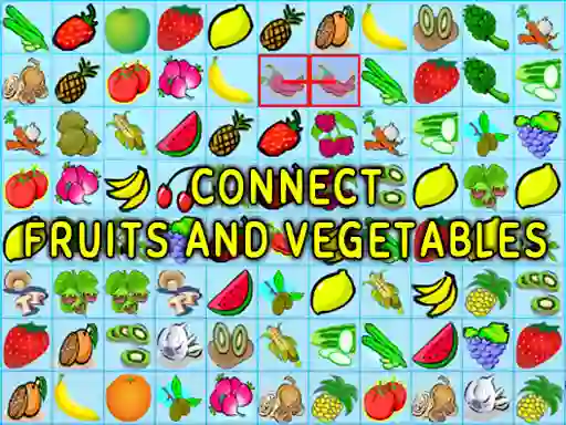 Játék Connect Fruits and Vegetables online