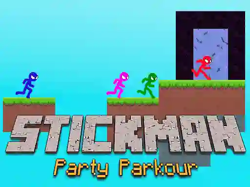 Játék Stickman Party Parkour online