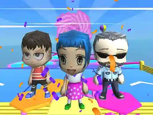 Játék Fall Guys And Girls Chibi Race Knockdown Multiplay online