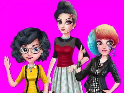 Játék College Girl Squad Fashion Dressup online