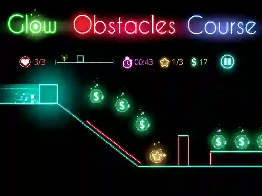 Játék Glow obstacle course online