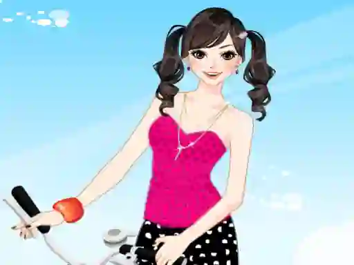 Játék Bicycle Girl Dressup online