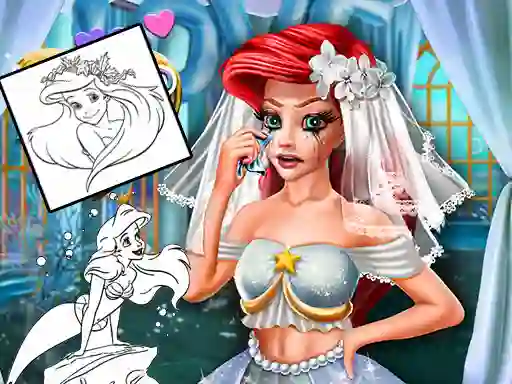Játék Coloring Book for Ariel Mermaid online