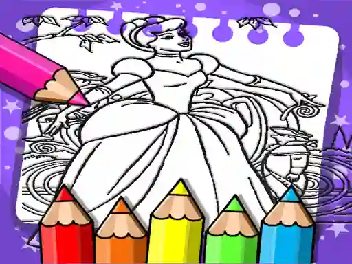 Játék Cinderella Color Book online