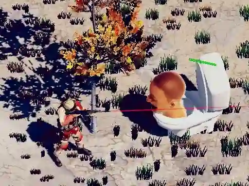 Játék TopDown Skibidi Toilet Shooting online