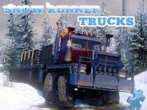 Játék Snow Runner Trucks Jigsaw online