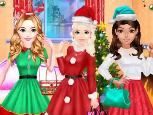 Játék Fashion Girls Christmas Party online