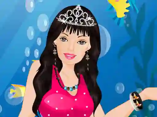 Játék Barbie Mermaid Dressup online