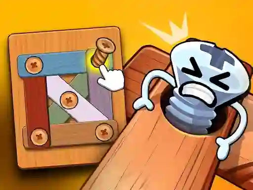 Játék Wood Bolts Nuts Screw Pin Puzzle online