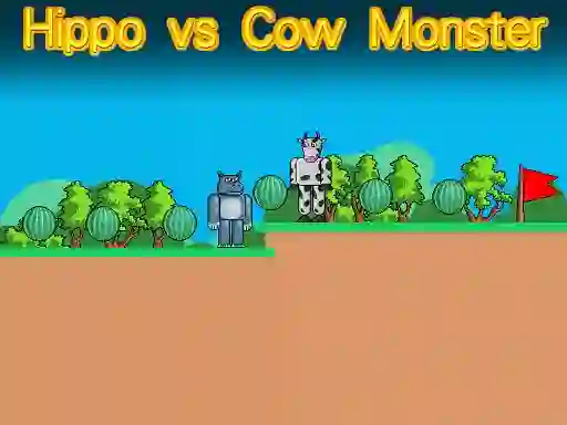 Játék Hippo vs Cow Monster online