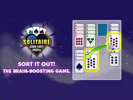 Játék Solitaire Card Sort Puzzle online