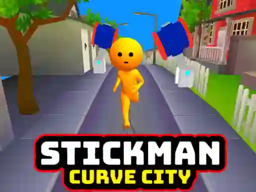 Játék Stickman Curve City online