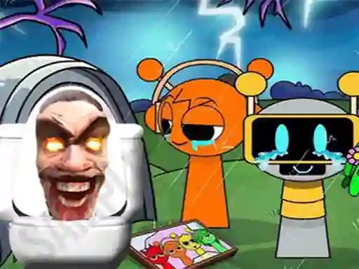 Játék Sprunki Castle Panic Skibidi Toilet online