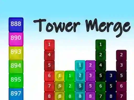 Játék Tower Merge online