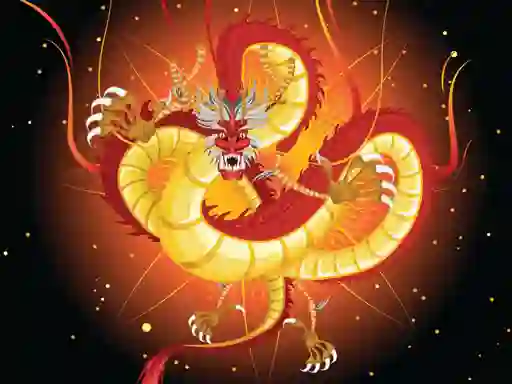 Játék Chinese Dragons Coloring online
