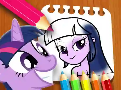Játék Equestria Girls Coloring Book online