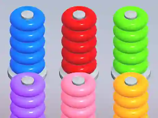 Játék Color Ring Sort online