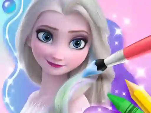 Játék Coloring Book For Elsa online