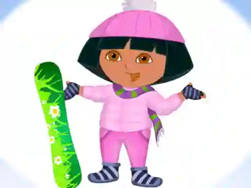 Játék Dora Ski Winter Dressup online