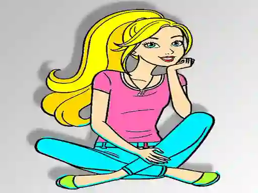 Játék Barbie Coloring online