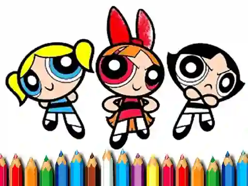 Játék PowerPuff Girls Coloring Book online