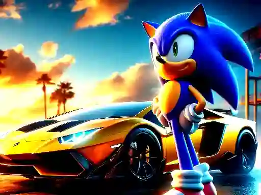 Játék Sonic Run for Lamborghini online
