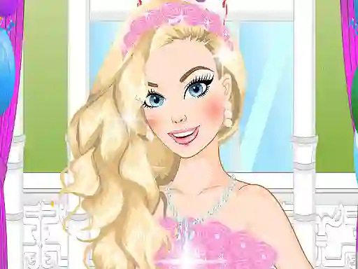 Játék Barbie Birthday Dressup online