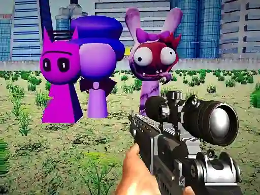 Játék Sprunki Sniper Squid Game online