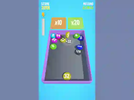 Játék Draughts 2048 online