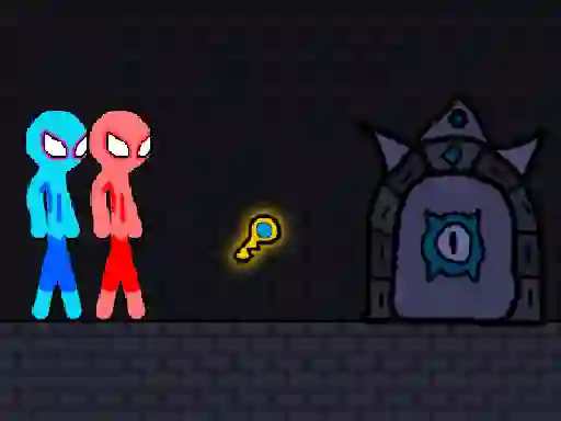 Játék Red and Blue Stickman Rope online