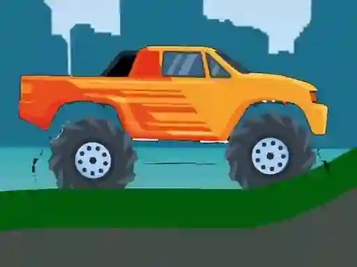 Játék Monster Truck Hill Driving 2D online