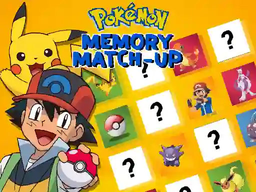 Játék Pokemon Memory Match-Up online