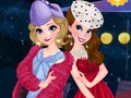Játék Anna és Elsa koktél ruhák  online
