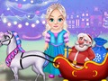 Játék Kis Elsa tiszta karácsonyi kocsi  online