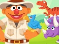 Játék 123 Sesame Street: Ernie dinoszaurusz nappali  online