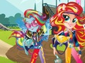 Játék Lányok az Equestriából. Baráti játékok: Motocross  online