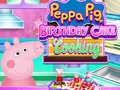 Játék Peppa Pig születésnapi torta főzés  online