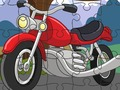 Játék Rajzfilm motorkerékpár -kirakó online