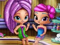 Játék Shimmer and Shine: pezsgő ginek a szaunában  online