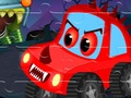 Játék Halloween autómozaik  online