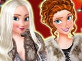 Játék Divatos este a királyi nővérekkel  online