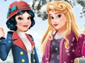 Játék Aurora és hófehér téli divat  online