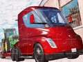 Játék Tesla teherautó kirakós játék  online