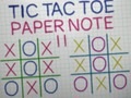 Játék Tic Tac Toe papír Megjegyzés II  online