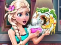 Játék Ice Queen tányér mosás  online