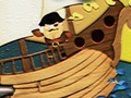 Játék Rajzfilm hajó puzzle  online