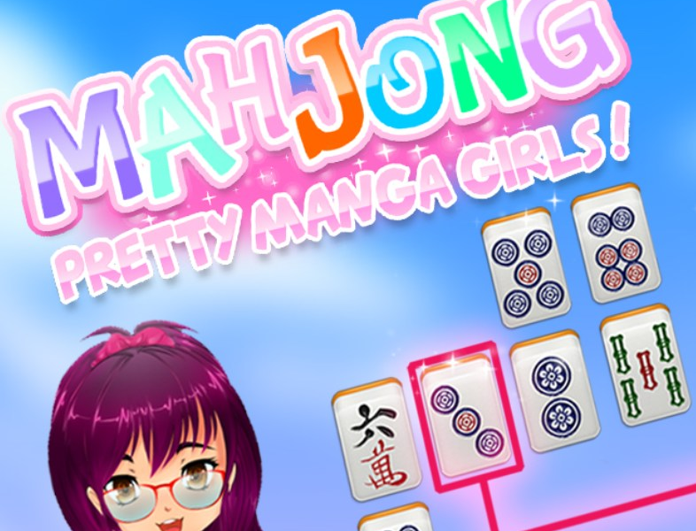 Játék Mahjong Pretty Manga lányok  online
